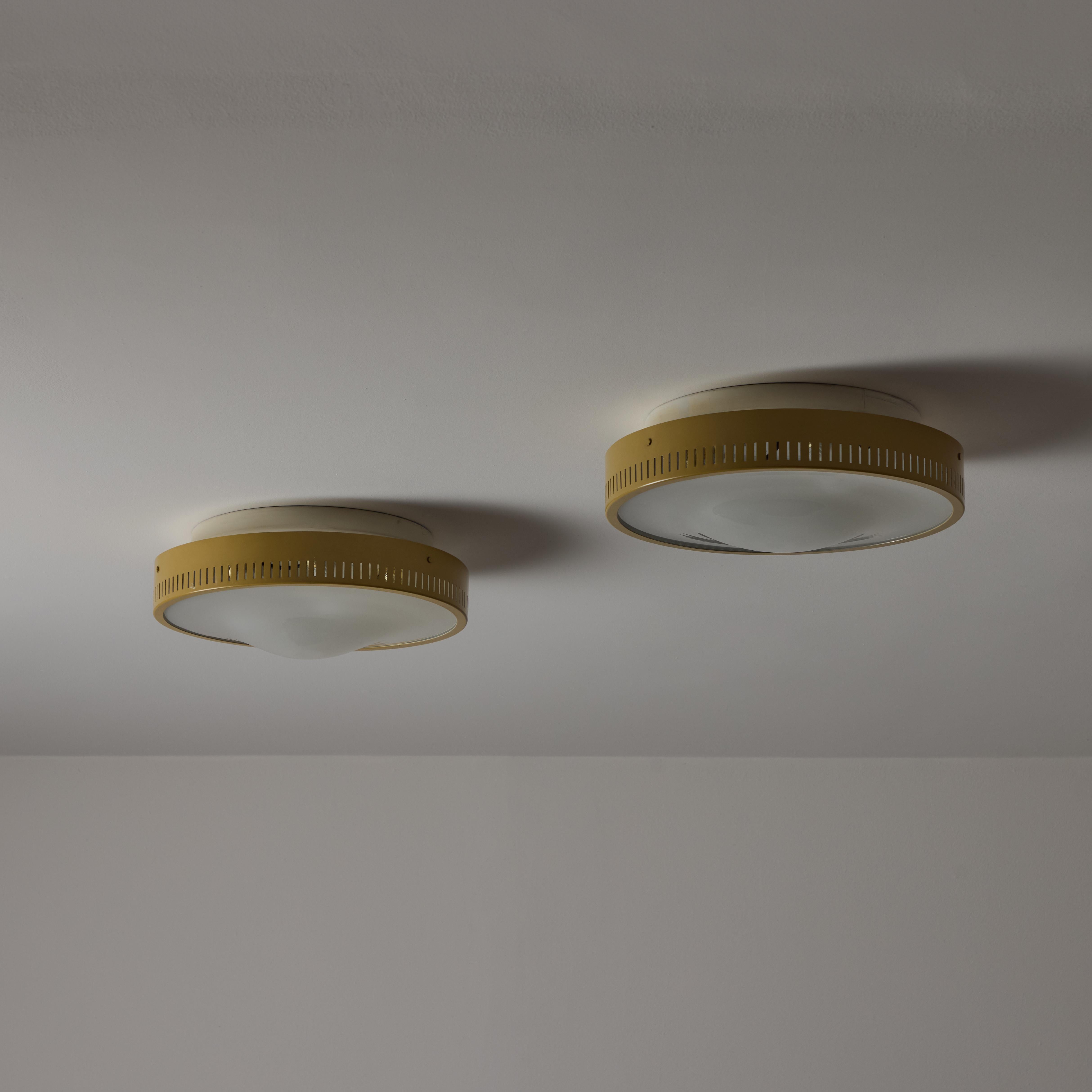 Flush Mounts by Stilnovo In Good Condition For Sale In Los Angeles, CA