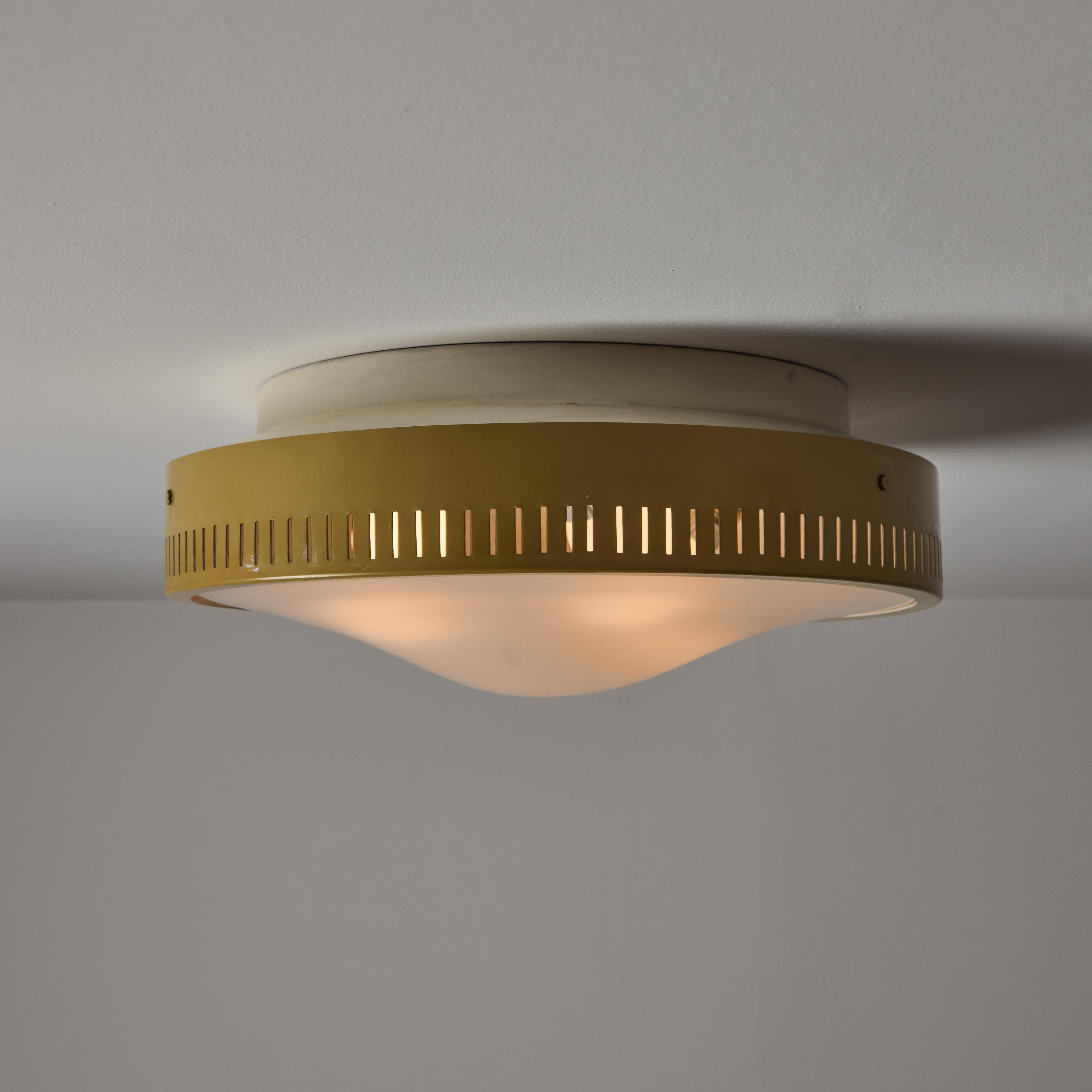 Glass Flush Mounts by Stilnovo For Sale