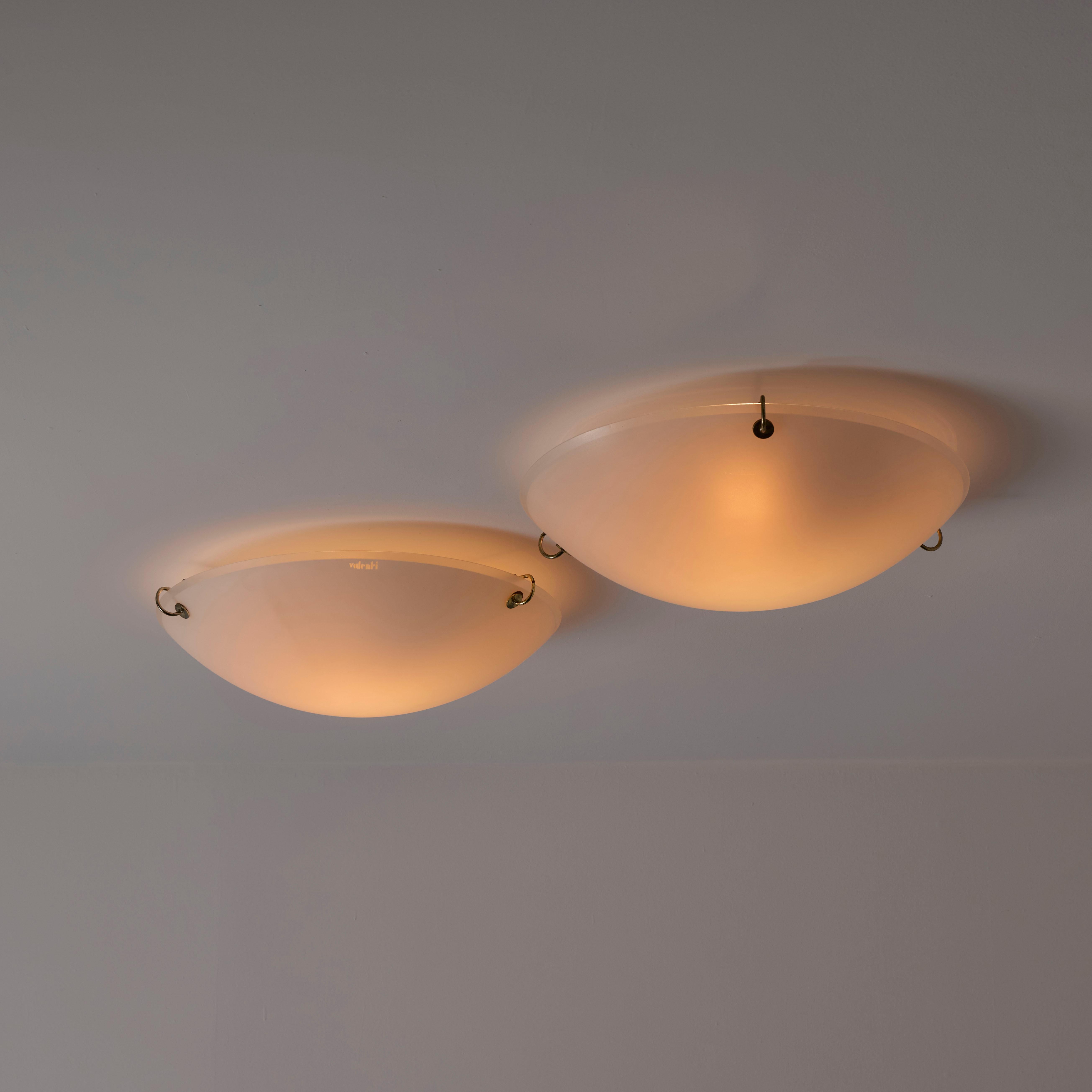 Patinated Flushmounts by Valenti For Sale