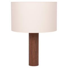 Fluta Table Lamp in Walnut Wood