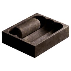 Flute-Mortar und Stößel aus Rosso Etrusco-Sandstein