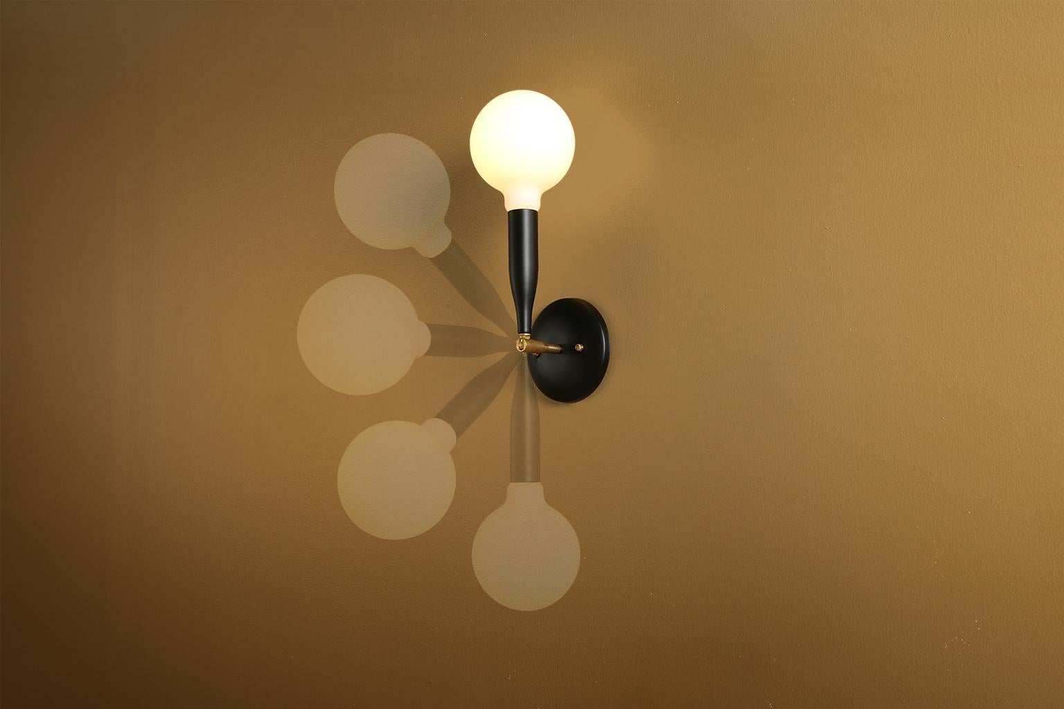 Contemporary Flute Sconce by Studio DUNN, Made to Order For Sale