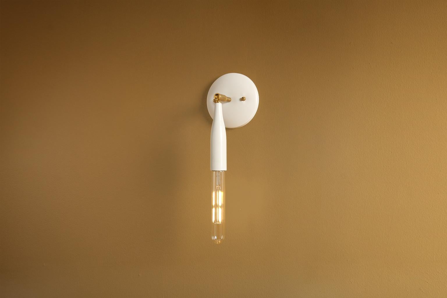 Mid-Century Modern Flute Sconce by Studio DUNN, Made to Order For Sale