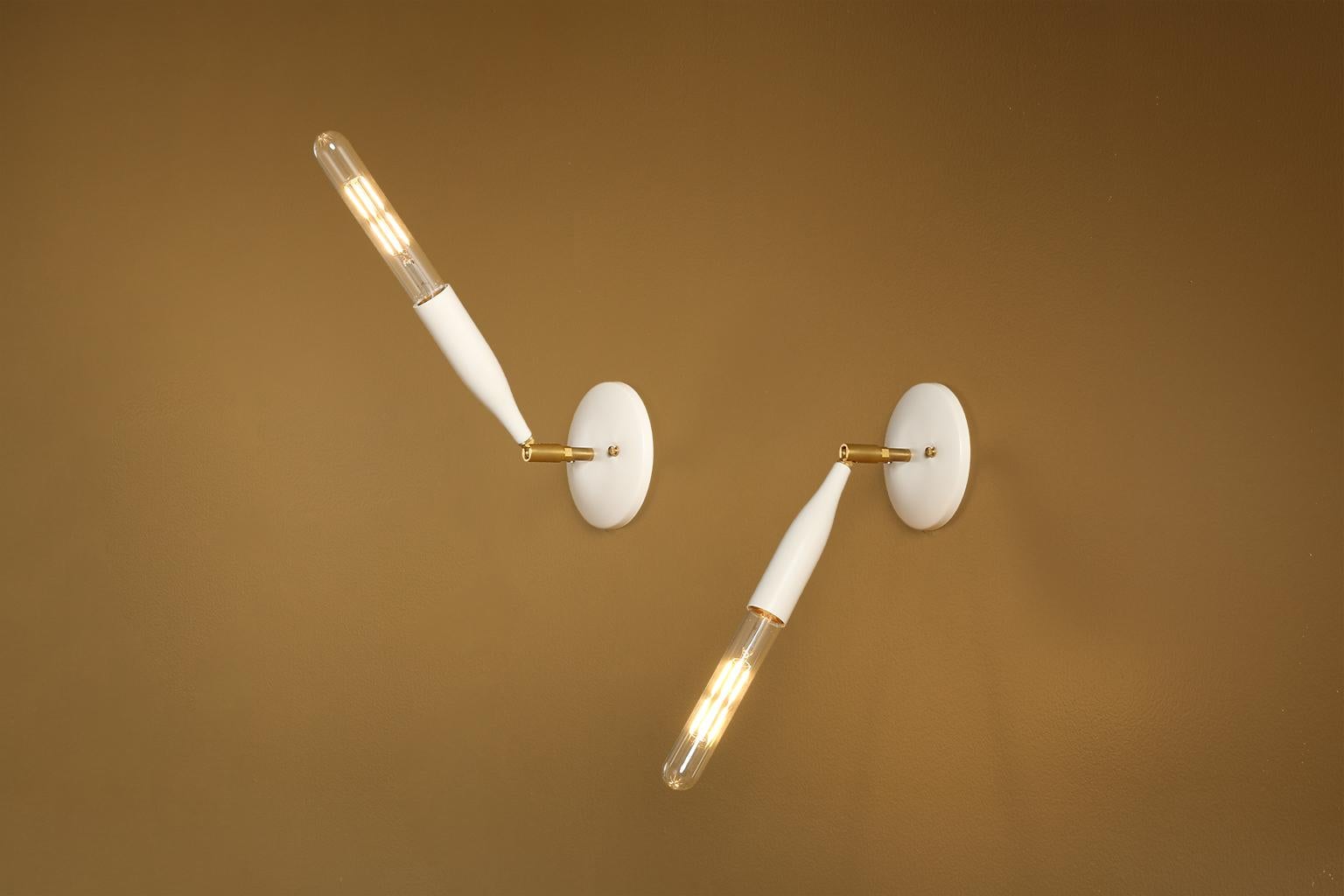 Contemporary Flute Sconce, Midcentury Inspired Minimalist Lighting by Studio Dunn