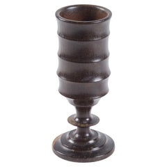 Flute Turned Wood Chalice