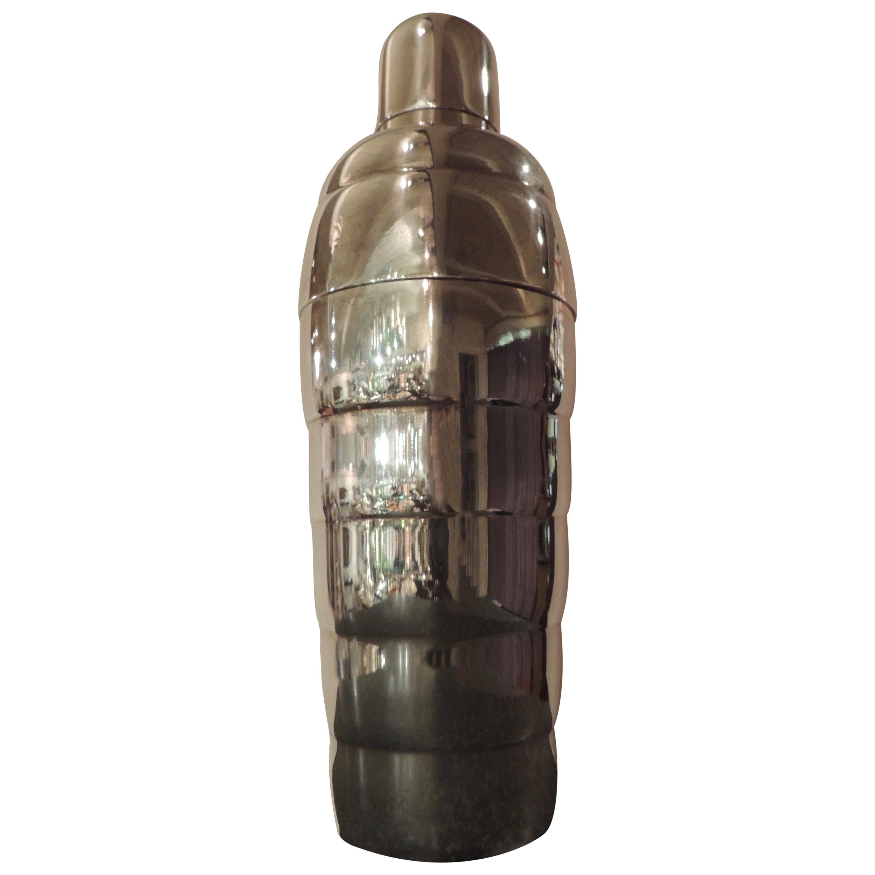 Fluted Art Deco Cocktail Shaker