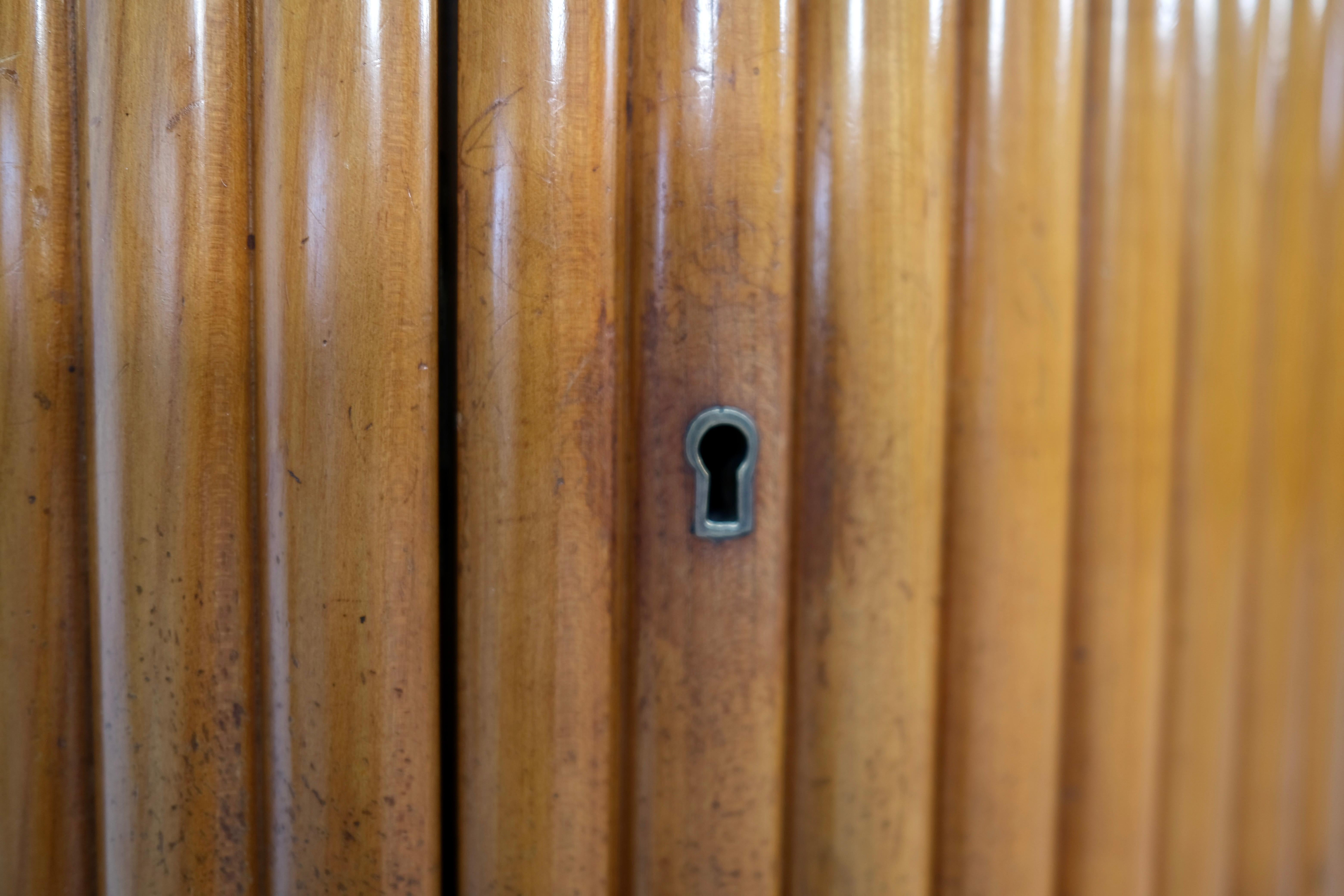 20ième siècle Armoire à colonnes Biedermeier, Allemagne du Sud, années 1860 en vente