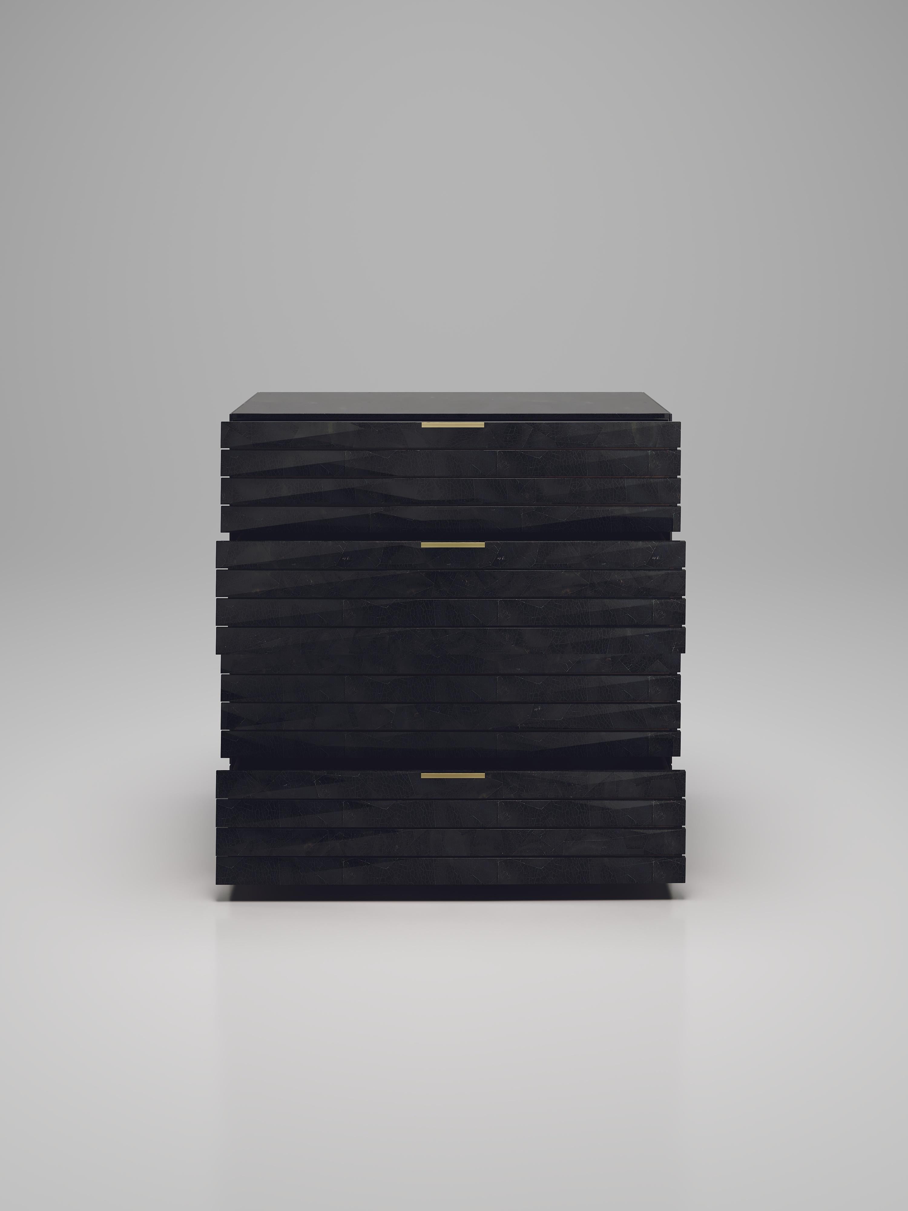 Hand-Crafted Fluted Chest of Drawers by R&Y Augousti For Sale