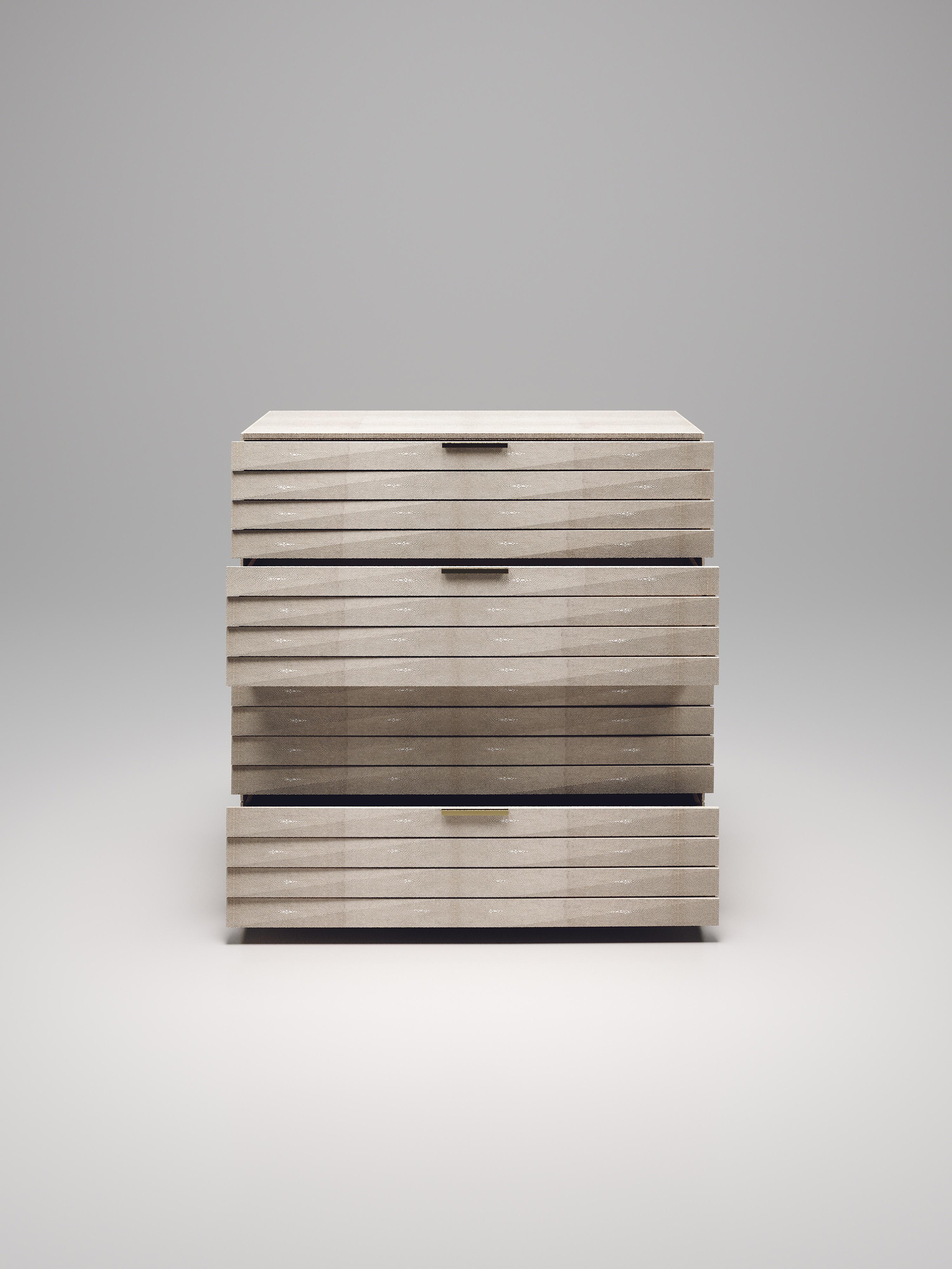 Shell Fluted Chest of Drawers by R&Y Augousti For Sale