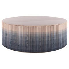 Fluted Coffee Table in Ombré Wood, Pilar Coffee Table by INDO-