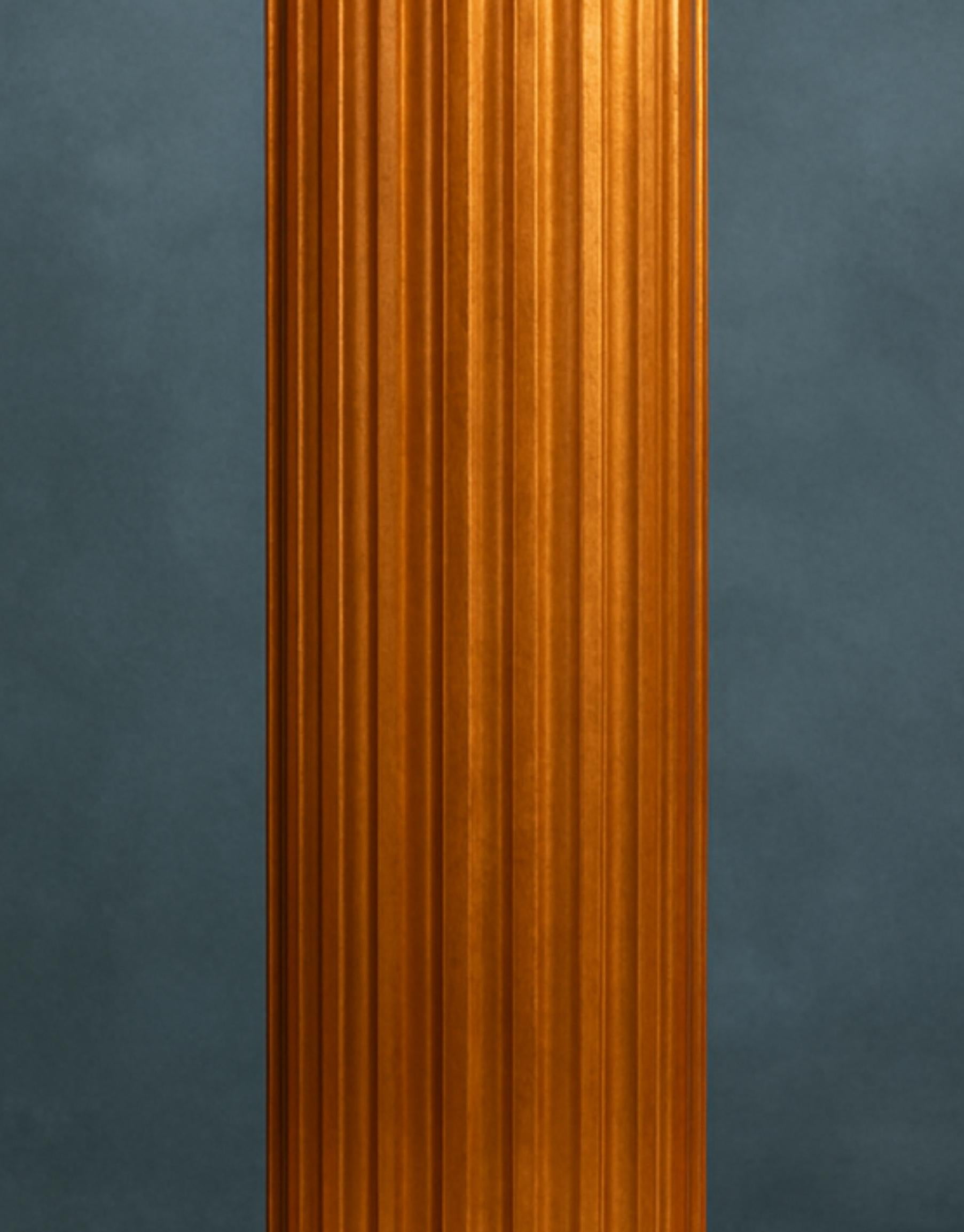 French Fluted Cooper Wood Column, Louis Philippe Style, 19th Century For Sale