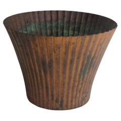 Retro Fluted Copper Vase - Chase Brass and Copper Company, 1930's