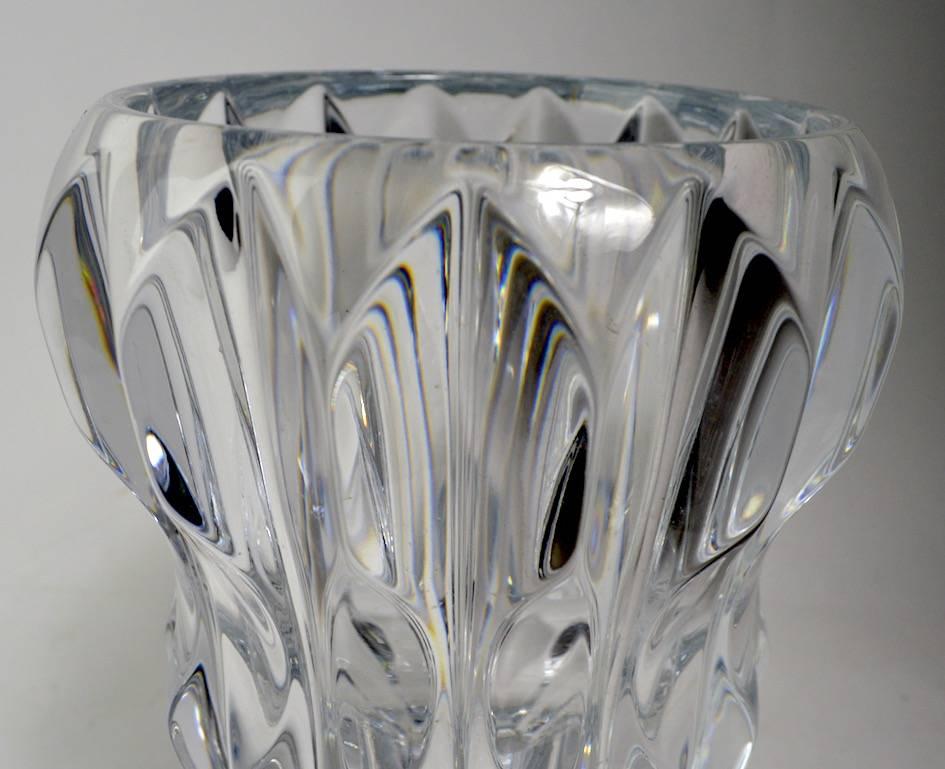Fluted Crystal Vase after Baccarat 1