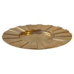 Fluted Danish Bronze Ashtray or Dish by Tinos
