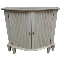 Fluted Door Console Cabinet