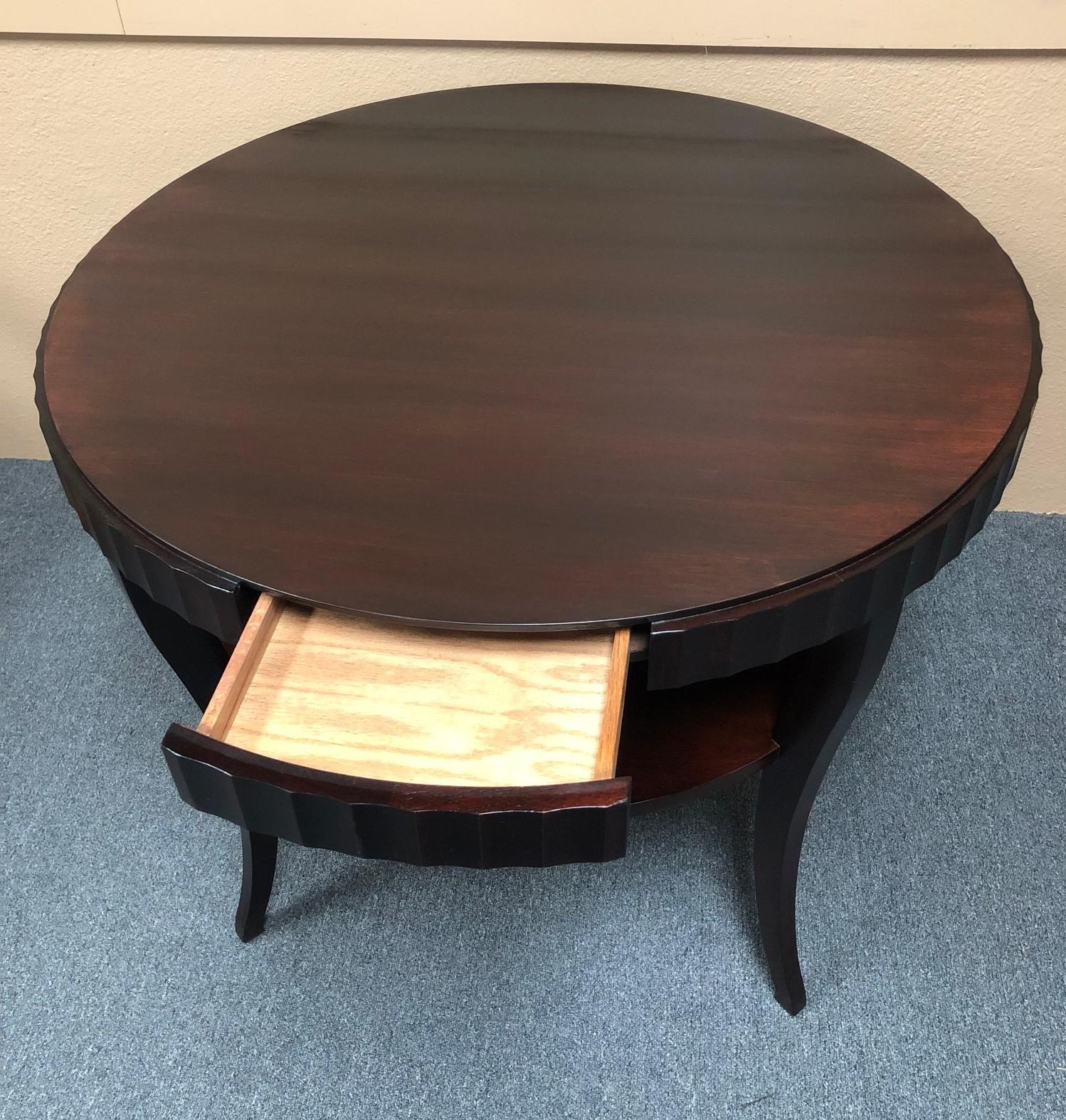 large round entry table