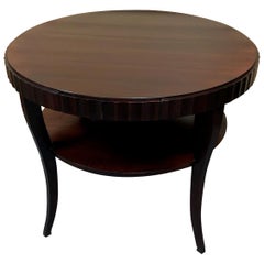 Fluted Edge Round Entry Table by Barbara Barry for Baker