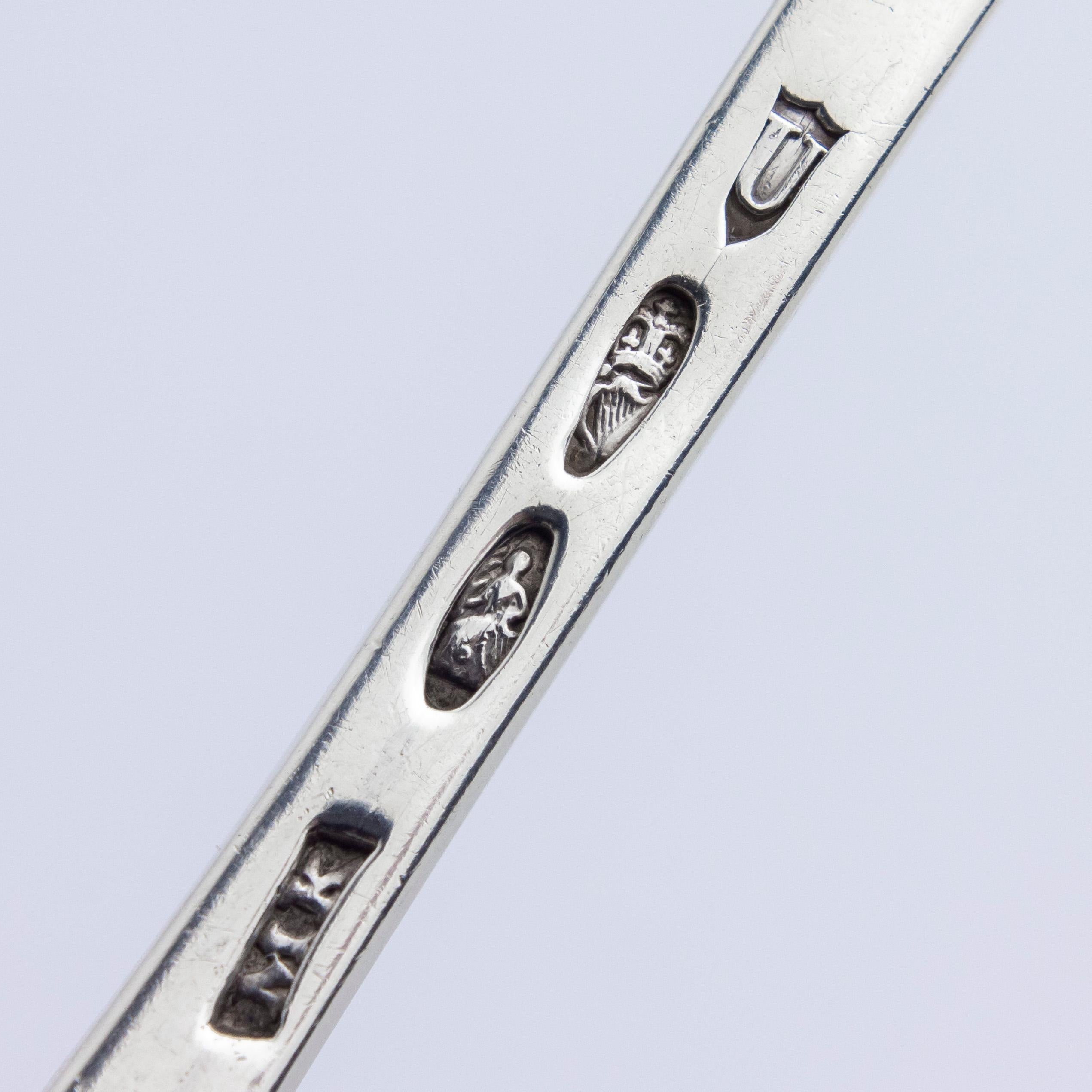 Cuillère de service cannelée en argent sterling de Michael Keating Bon état - En vente à Brisbane City, QLD