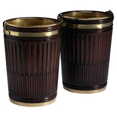 Fluted Mahogany Bucket