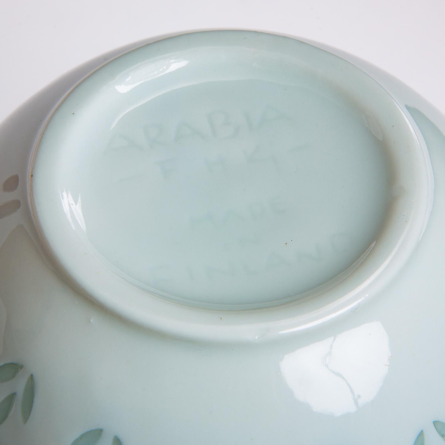 Fluted Porcelain Vase by Freidl Holzer-Kjellberg for Arabia of Finland 3