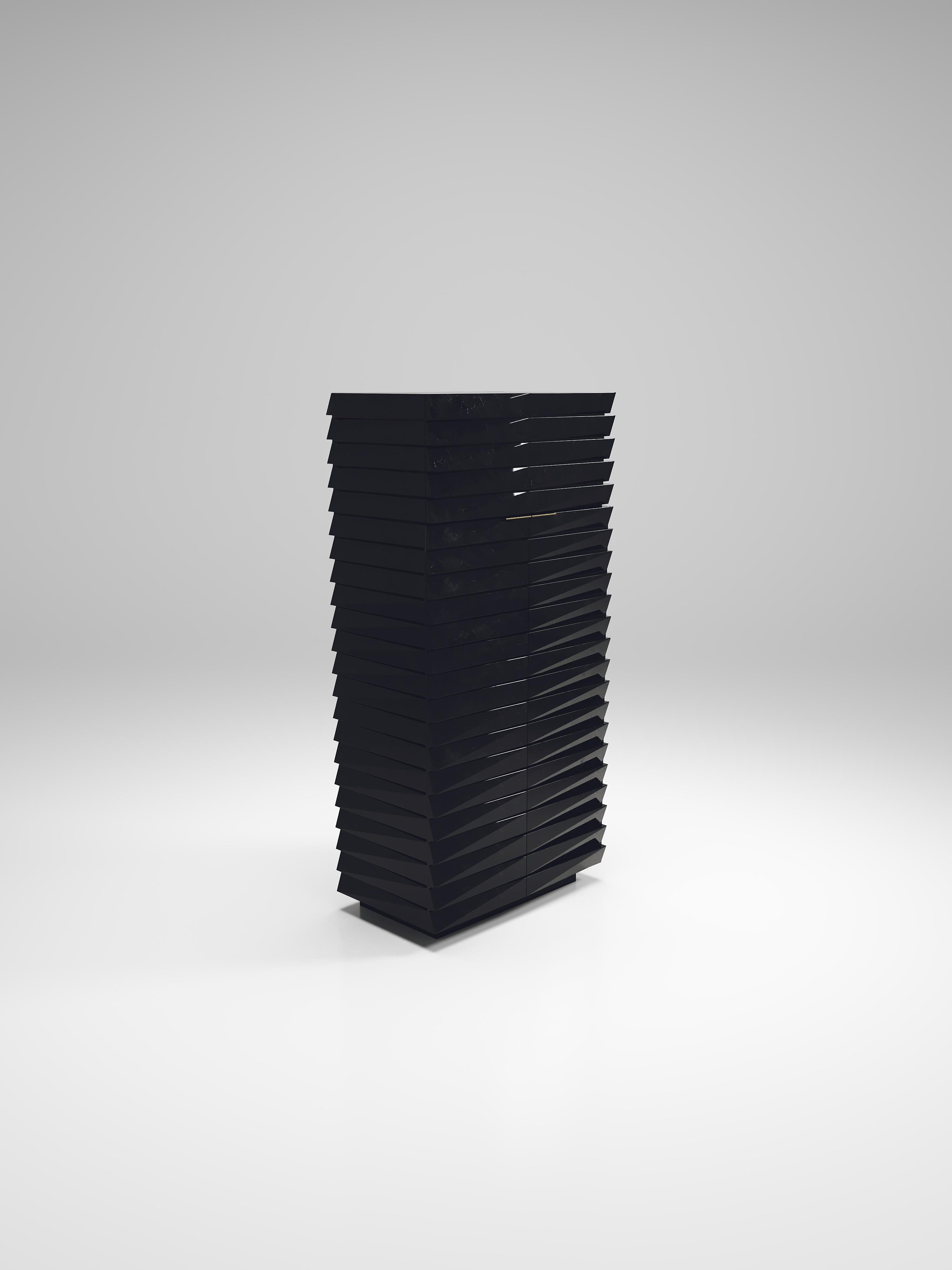 Fluted Shagreen Cabinet by R&Y Augousti For Sale 4