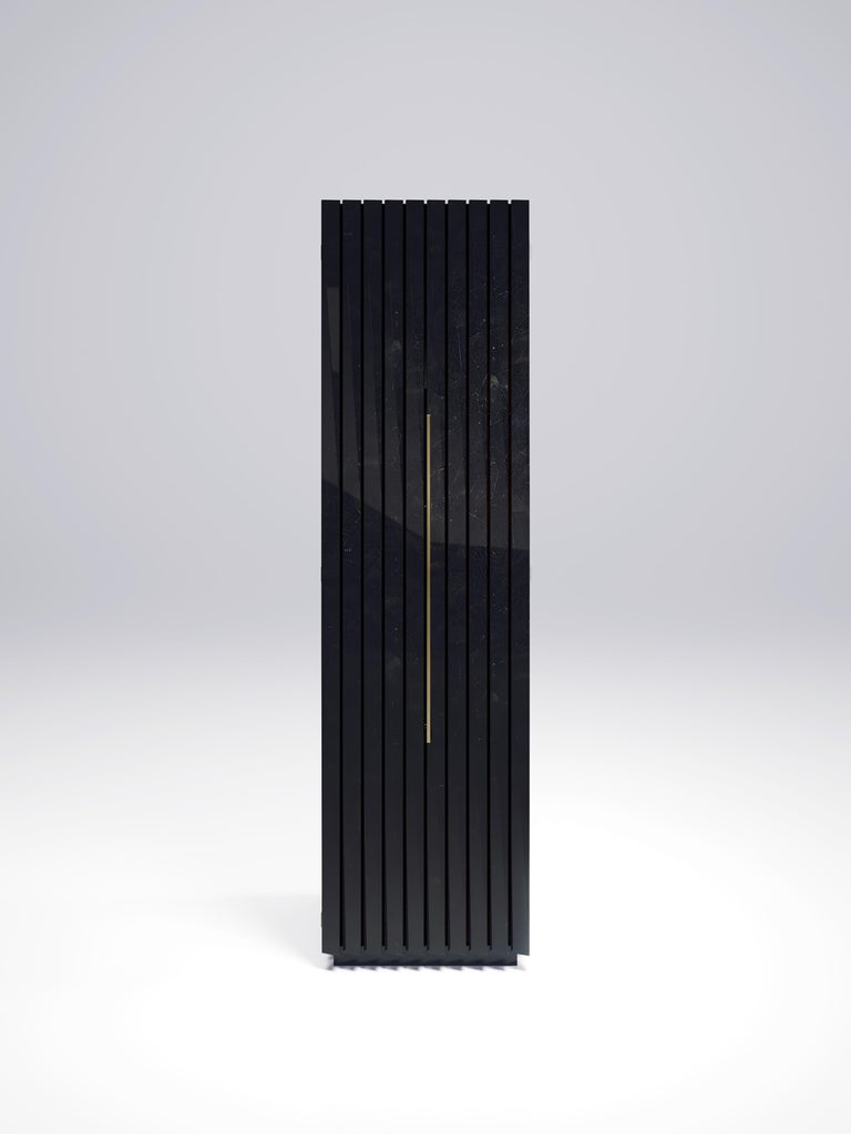 Fluted Shagreen Cabinet by R&Y Augousti For Sale 8