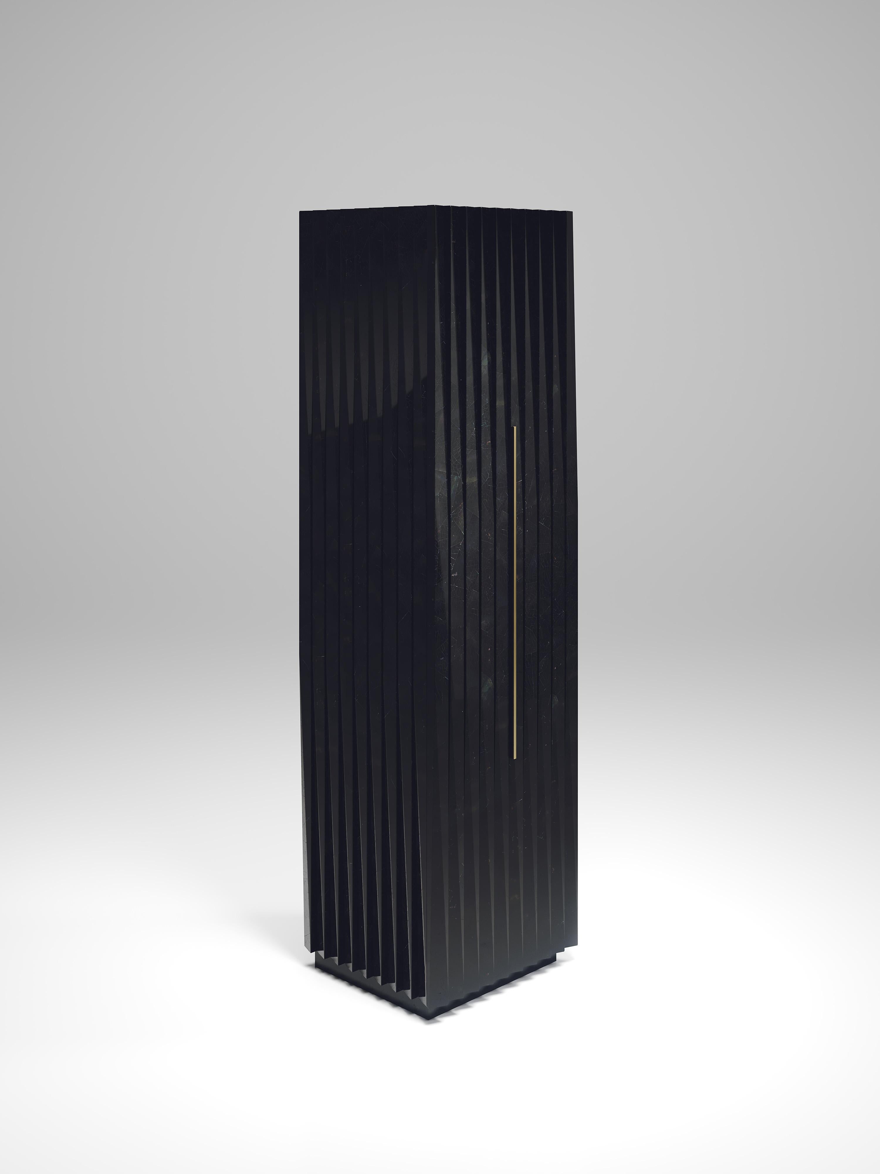 Fluted Shagreen Cabinet by R&Y Augousti For Sale 8