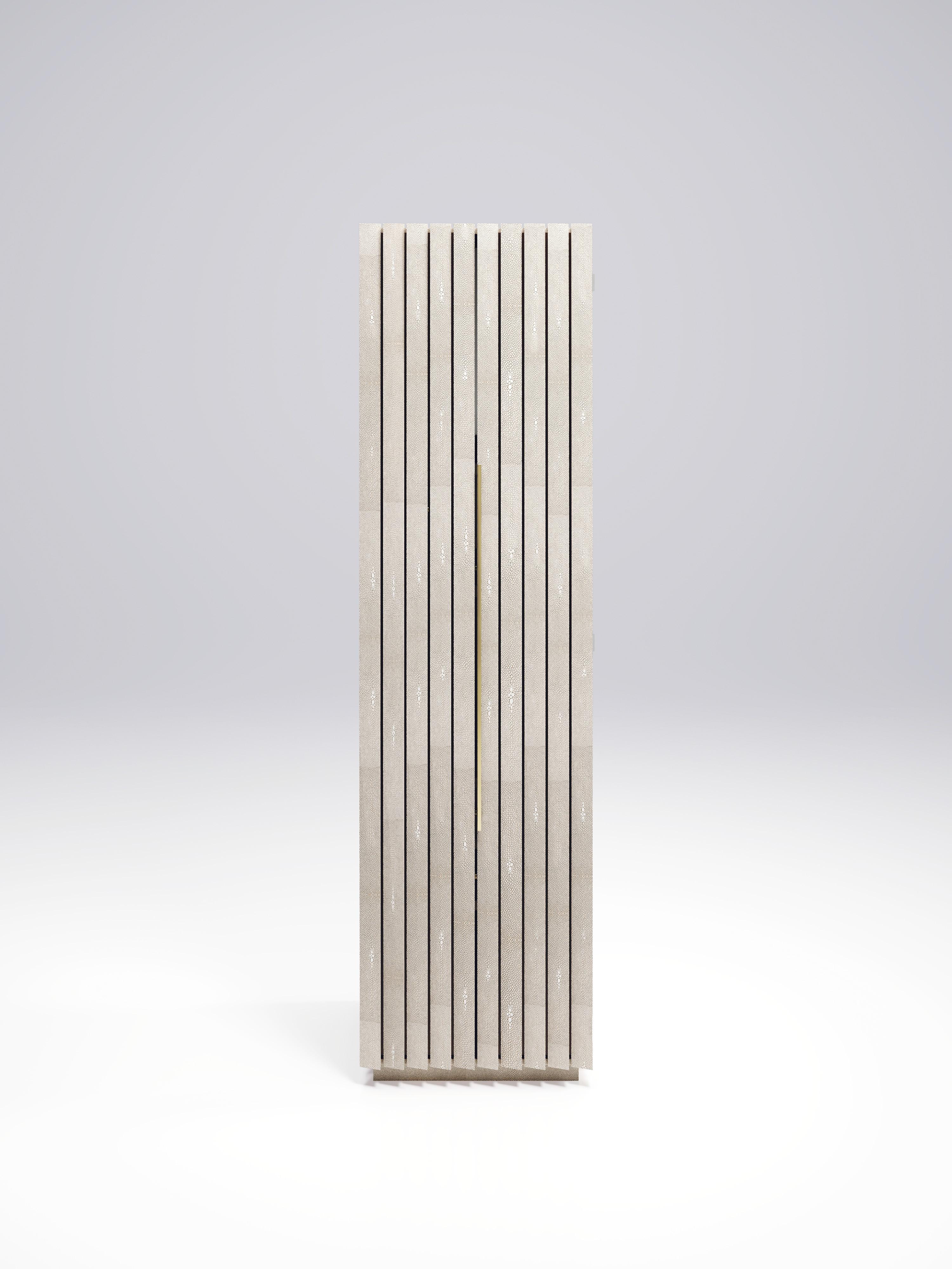 Fluted Shagreen Cabinet by R&Y Augousti For Sale 10