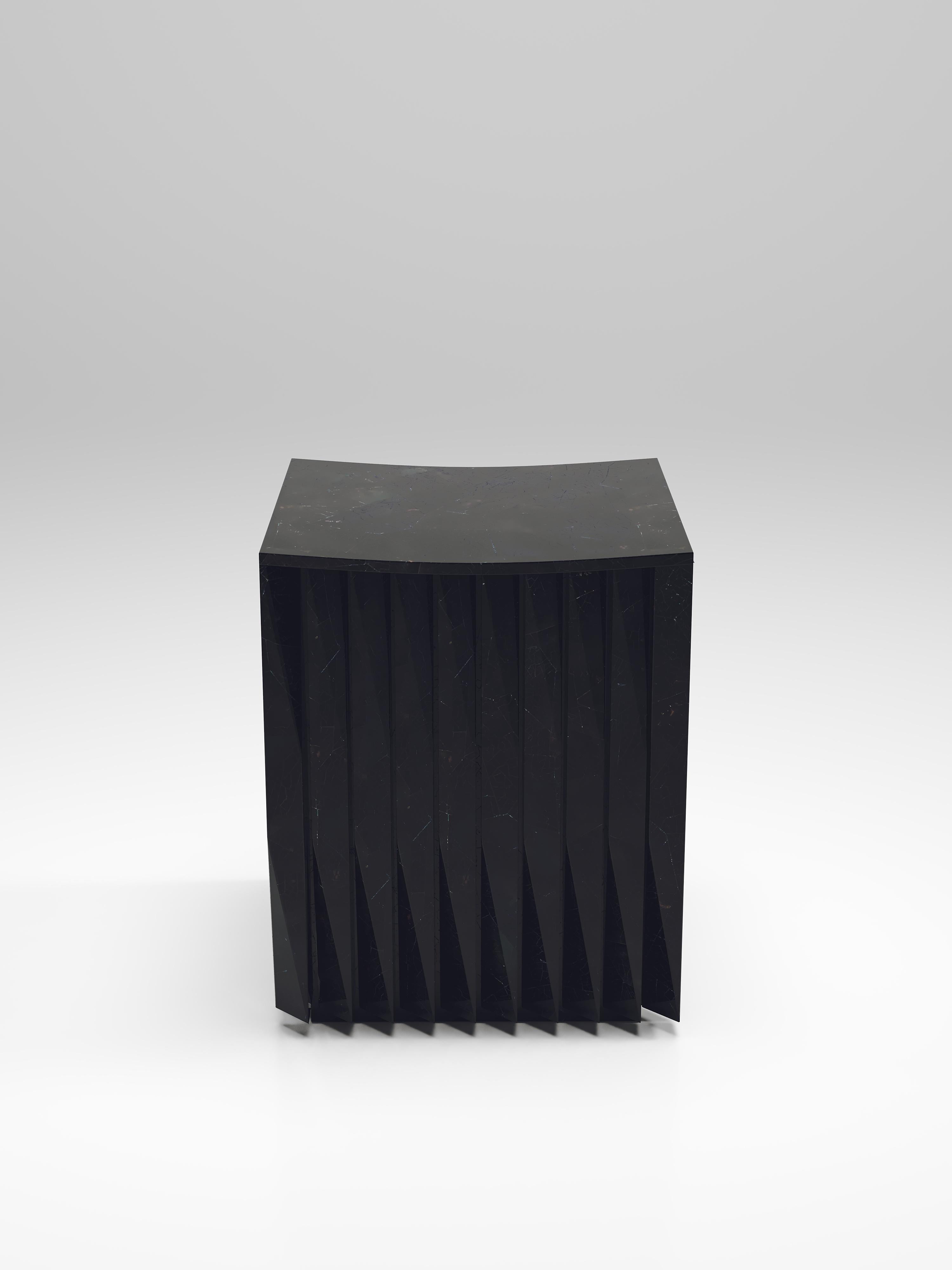 Fluted Shagreen Cabinet by R&Y Augousti In New Condition For Sale In New York, NY