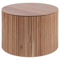 Pilar Round Occasional/Side Table / Natural Oak Wood by INDO-