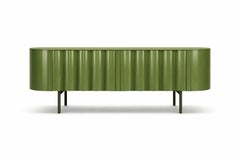 Fluted Sideboard Ft. A Sleek Rounded Rectangular Shape Sotiris Lazou design