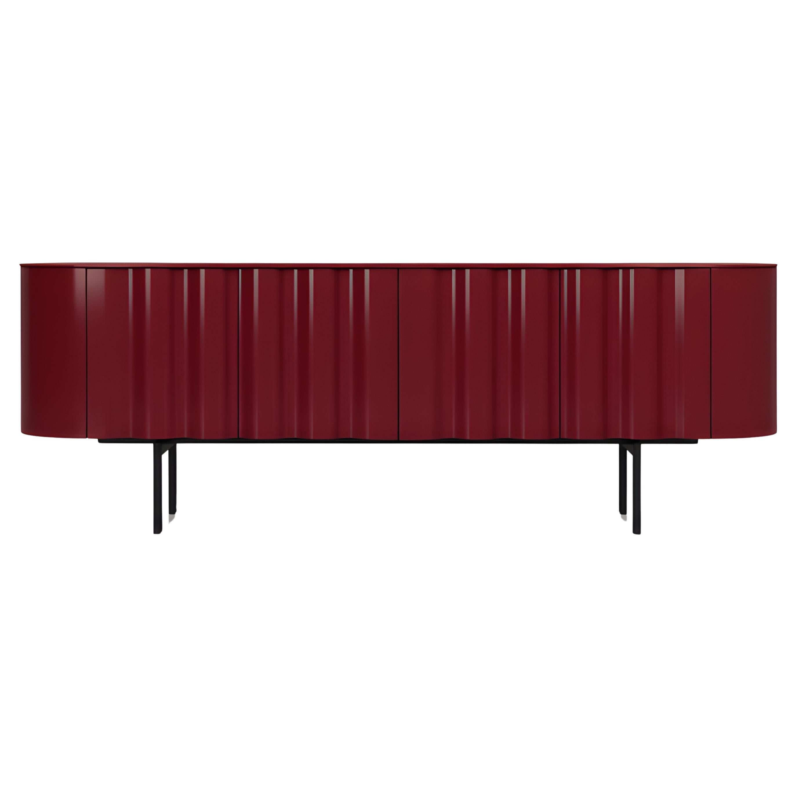 Fluted Sideboard Ft. A Sleek Rounded Rectangular Shape Sotiris Lazou design