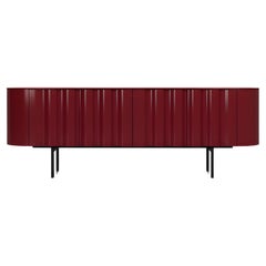 Fluted Sideboard Ft. A Sleek Rounded Rectangular Shape Sotiris Lazou design