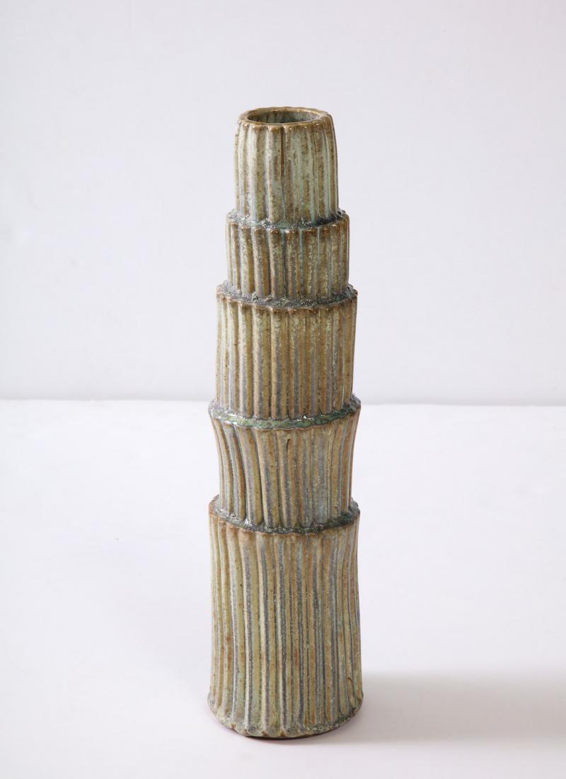 Fluted stack vase #1 by Robbie Heidinger.
