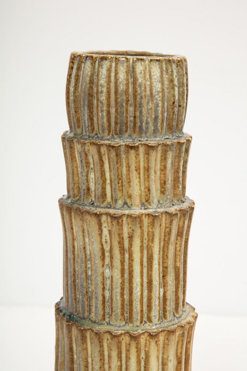 Contemporary Fluted Stack Vase #2 by Robbie Heidinger