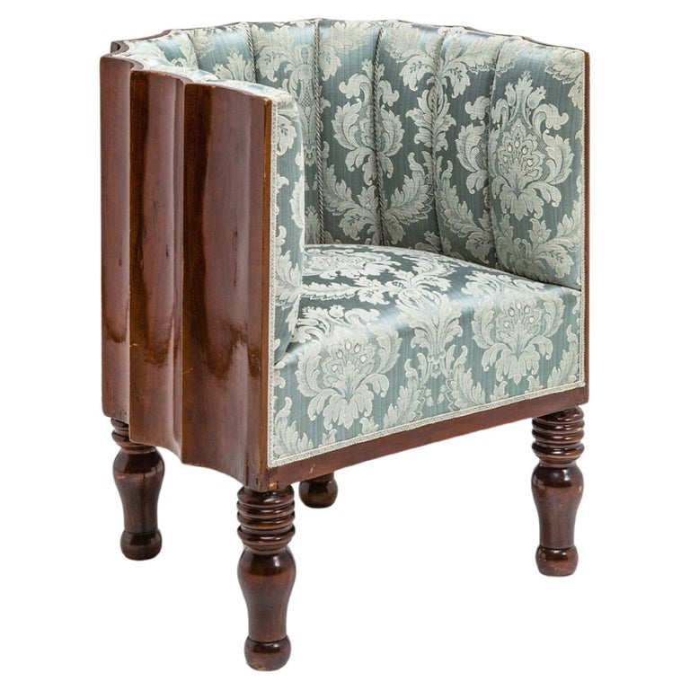 Fluted Tub Chair, ca. 1940, offered by CHUSED & CO