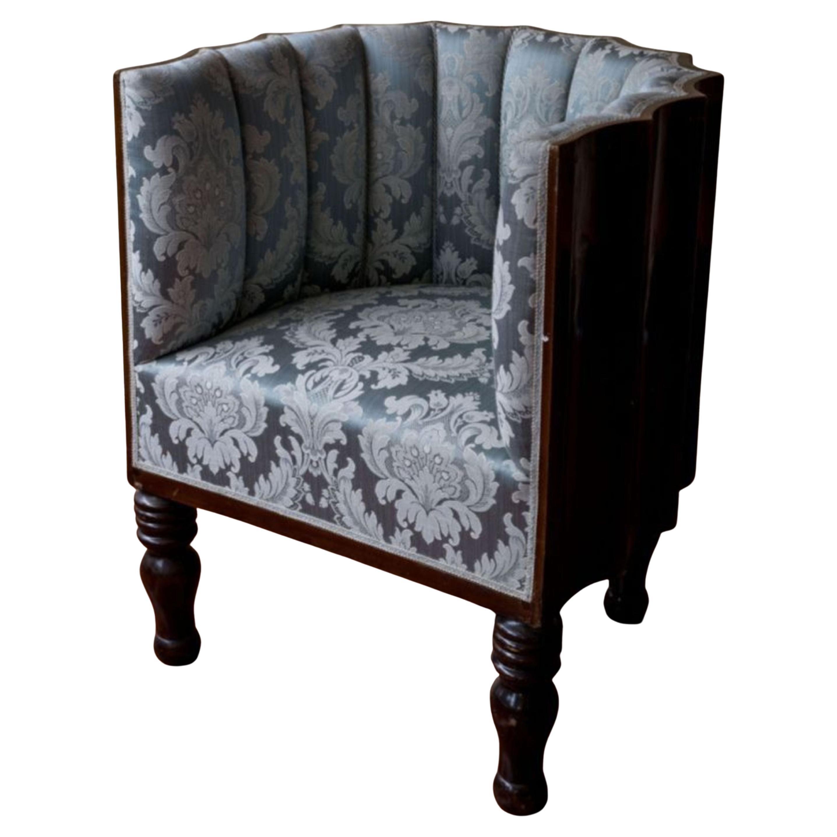 Fluted Tub Chair c. 1940