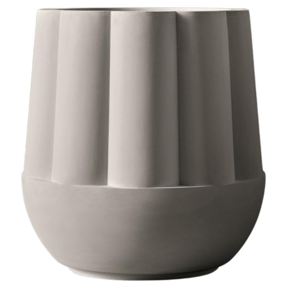 Fluted urn planter, BYBLOS 01 by Sirak For Sale