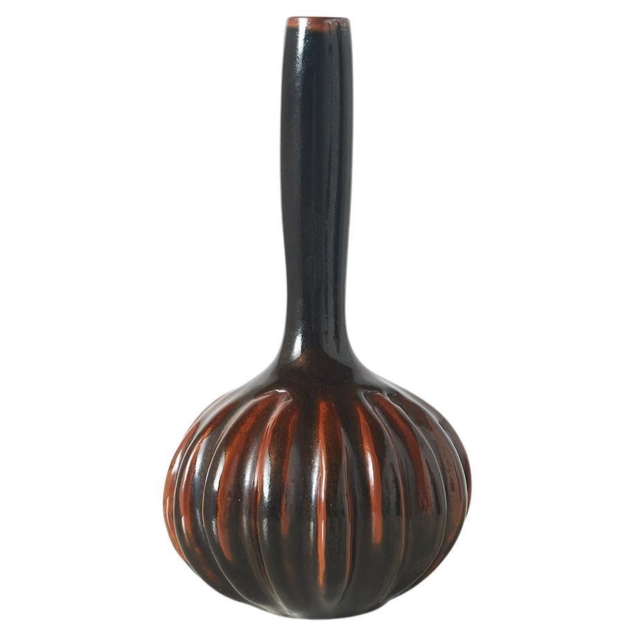 Geriffelte Vase von Axel Salto