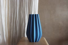 Fluted Vase - French Blue