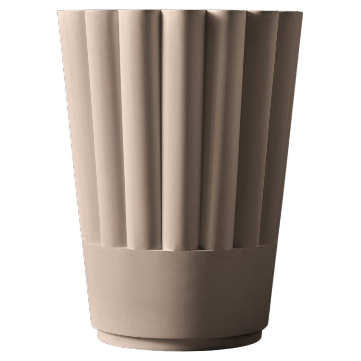 Fluted vase planter, BYBLOS 02 by Sirak (medium)