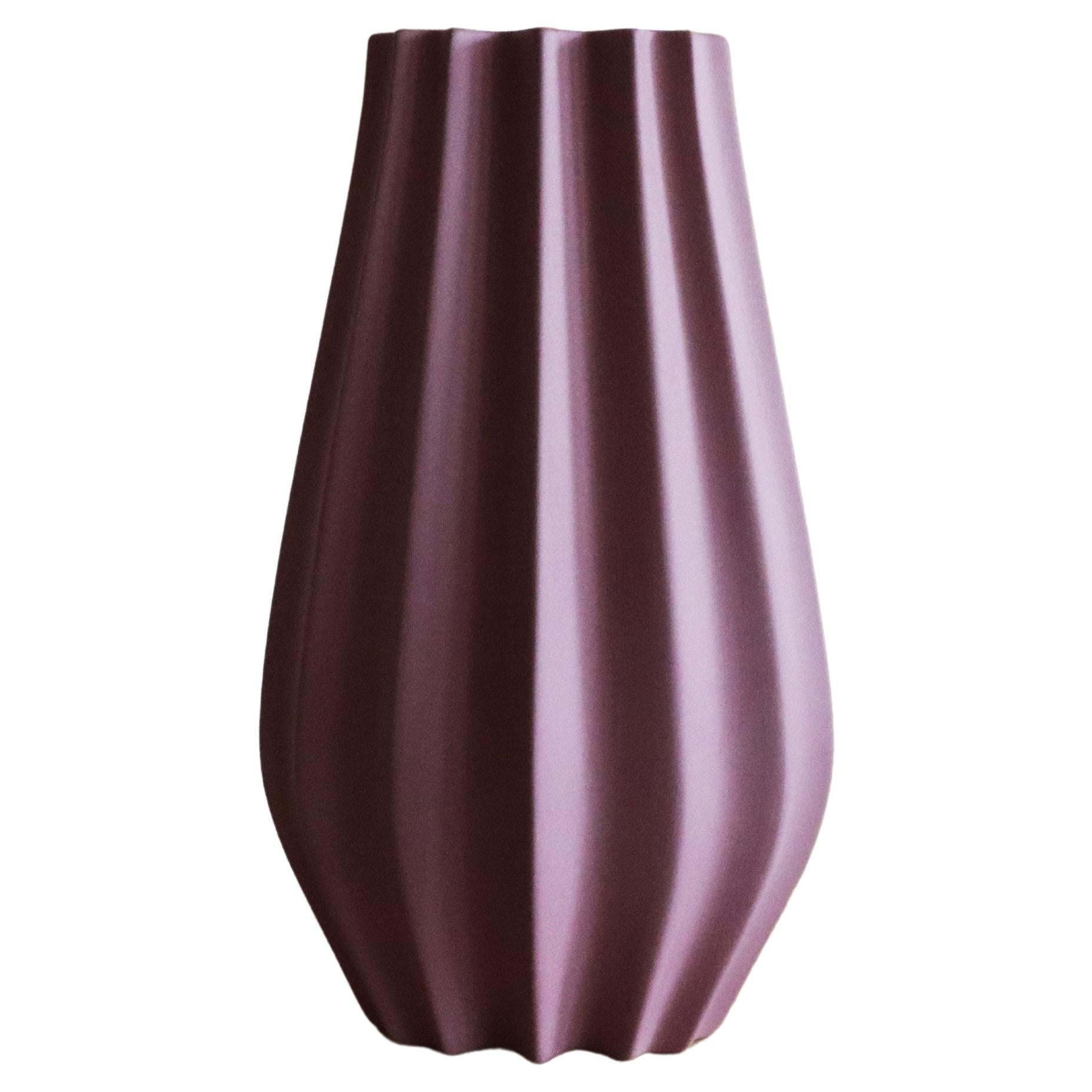 Fluted Vase - Sangria For Sale