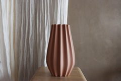 Fluted Vase - Terracotta