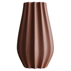 Fluted Vase - Terracotta