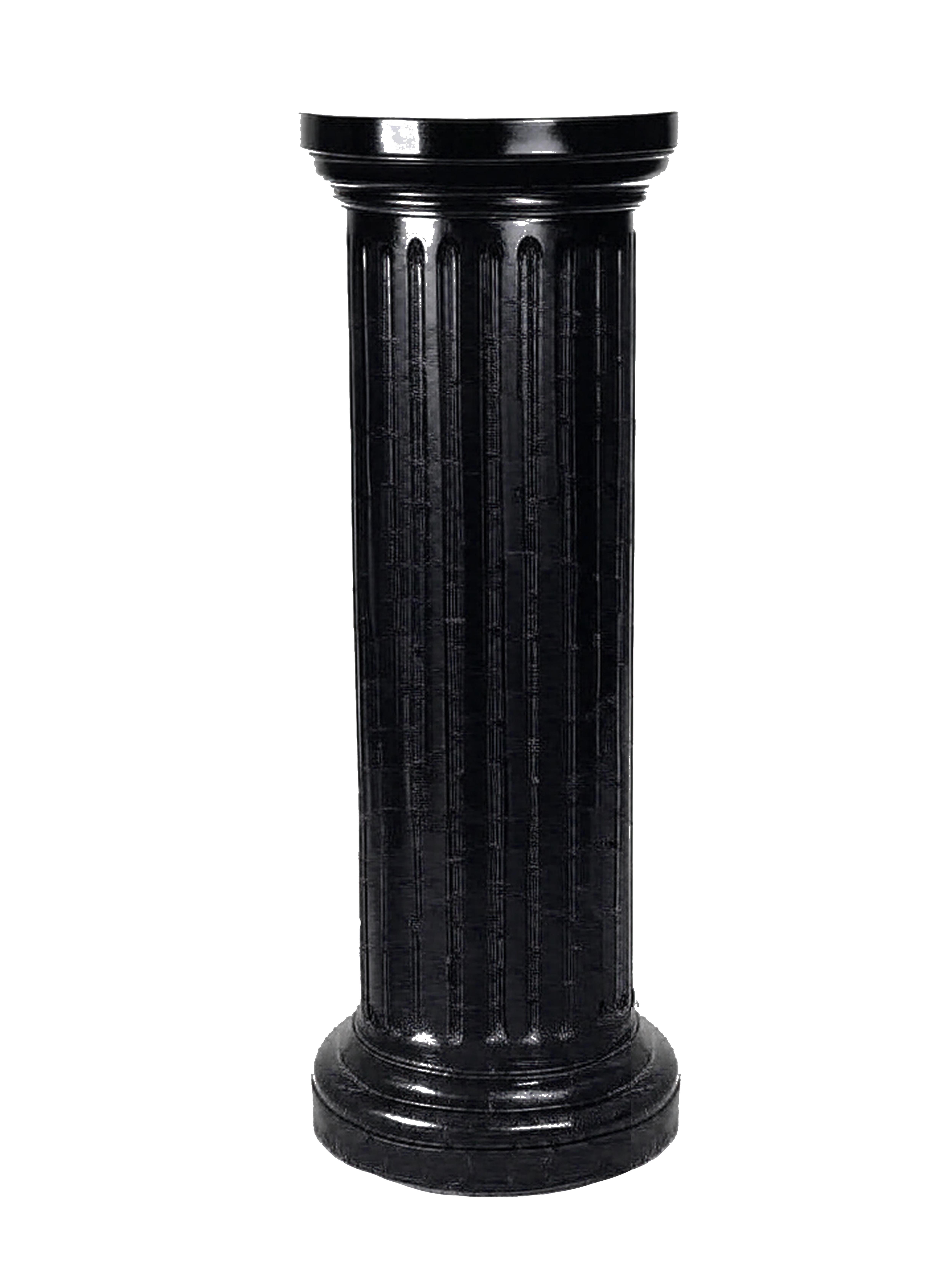 Luigi Filippo Colonna scanalata in legno laccato nero, stile Louis Philippe, XIX secolo in vendita