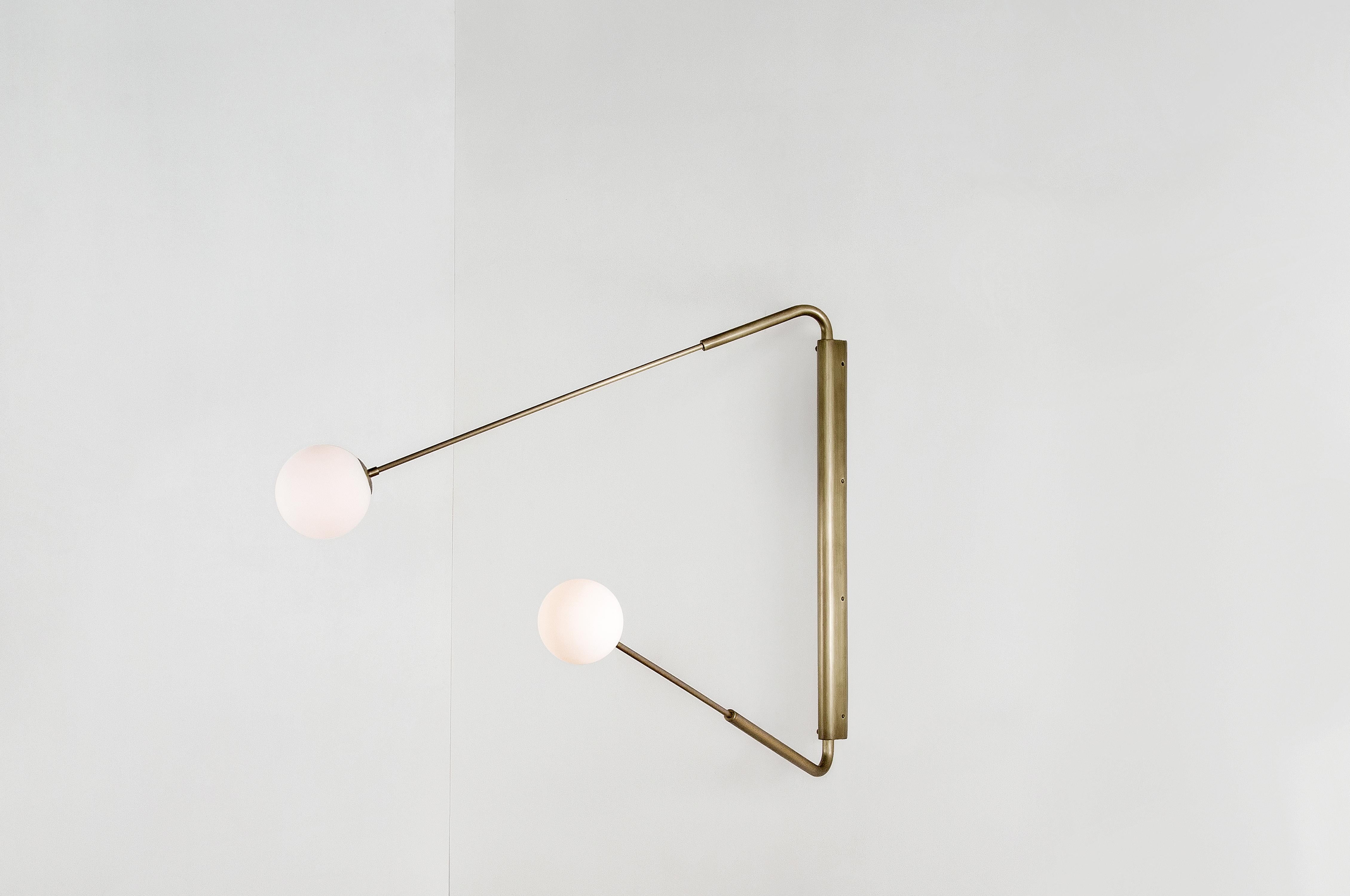 Flutter I, Burnt Brass Sconce by Paul Matter 11