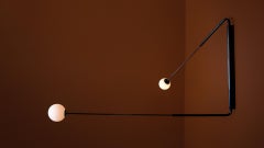 'Flutter iii' Burnt Brass Sconce by Paul Matter