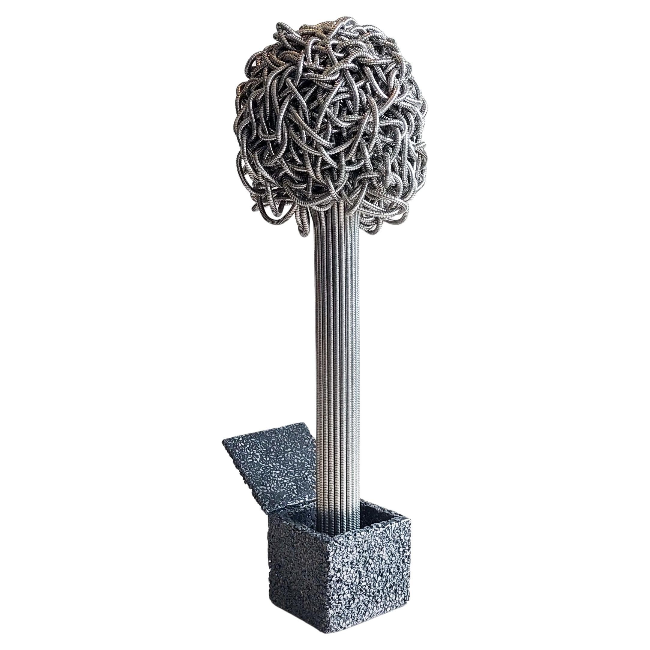 Sculpture de Jack Flux : objet organique, dynamique et cinétique en vente