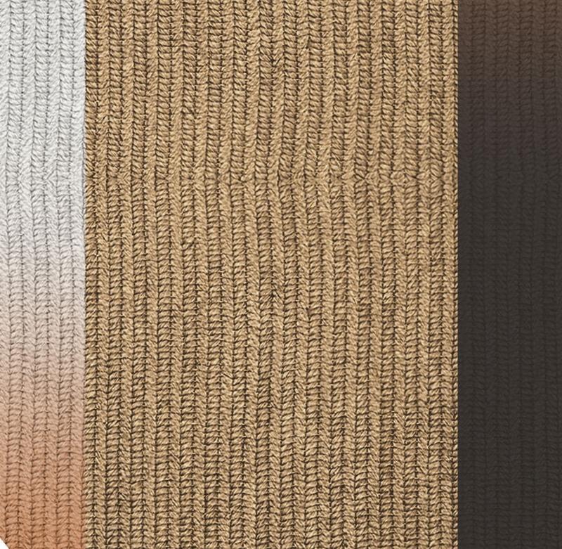 Teppich 'Flux' aus Abaca, Farbe 'Mahagoni', Ø 250cm von Claire Vos für Musett Design (Sonstiges) im Angebot
