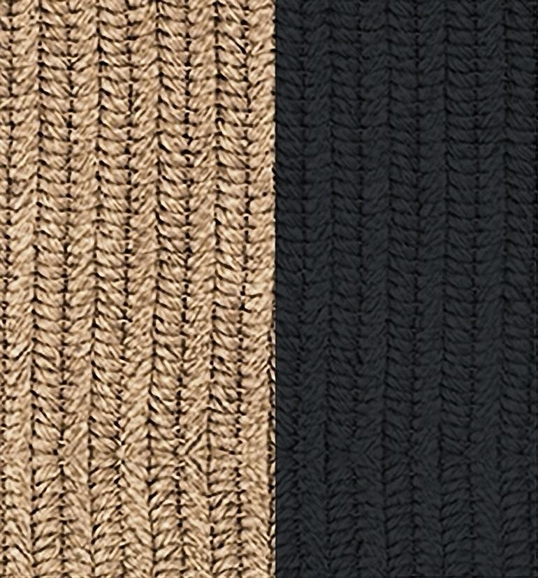 Teppich 'Flux' aus Abaca, Farbe 'Pampas', Ø 250cm von Claire Vos für Musett Design (Sonstiges) im Angebot